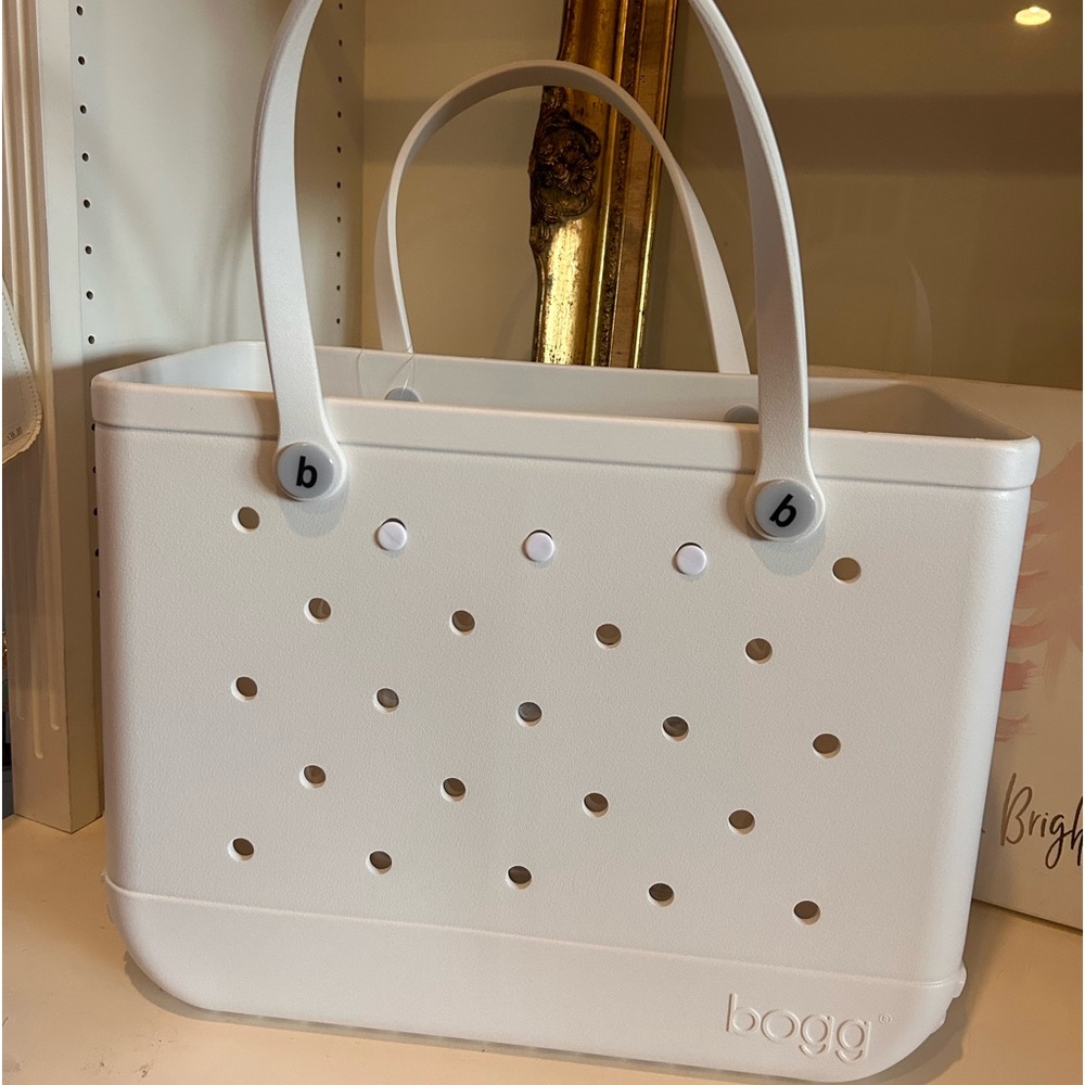 White Authentic Bogg Bag NWT
